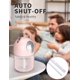 thumbnail image 4 of Humidificador de niebla fría, mini humidificadores de 300 ml con luz nocturna, humidificadores silenciosos de 20 dB para dormitorio, humidificador de aire sin agua con apagado automático (rosa) JAMW Sencillez, 4 of 5