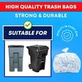 thumbnail image 4 of 95-96 Gallon  Trash Bags - Heavy Duty  Large Plastic Garbage Bags with Ties for Home Office Garage, 4 of 7