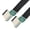 10cm-Bend left and right, variant on Flexible Flat Silicone USB C to USB C Cable Angled for Camera Phones 60W Fast Charging 480Mbps Data Transfer