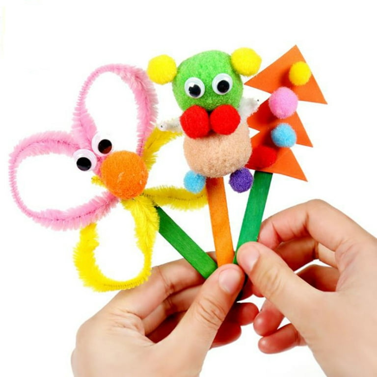 50pcs/lot Ice Cream Stick Colorful Kids Hand Crafts Toy Art DIY