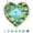 C C, variant on WWV Heart Acrylic Puzzle Wind Chime Suncatcher Hanging Ornament Home Garden Porch Outdoor Decorative Window Decoration Relaxing Soft Tone