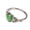 Green, variant on Gemstone Rings for Women Cute Vintage Stainless Steel Silver Gold Plated Circle Personalized Statement Dainty Unique Orange Green Colorful Jewelry Silver Blue Size 6