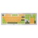 thumbnail image 1 of 107 Keys Three-Color Translucent Arc Layout Mechanical Keyboard Keycaps Matcha Yellow, 1 of 4