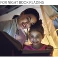 thumbnail image 3 of Neck Reading Light, 11000K Rechargeable Book Light with 4 Light Bulbs, 3 Colors Dimmable Brightness, Bendable Hands Free 12+Hrs Runtime Comfortable Wear for Night Running Reading Crafting, White, 3 of 7