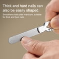 thumbnail image 4 of Hioecau Nail File Double-Sided Lightweight Metal Nail File Anti-Rust Toenail Fingernail File Nail Care Tool, 4 of 8