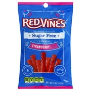 Red Vines Sugar Free Strawberry Soft & Chewy Licorice Twists, 5oz Bag