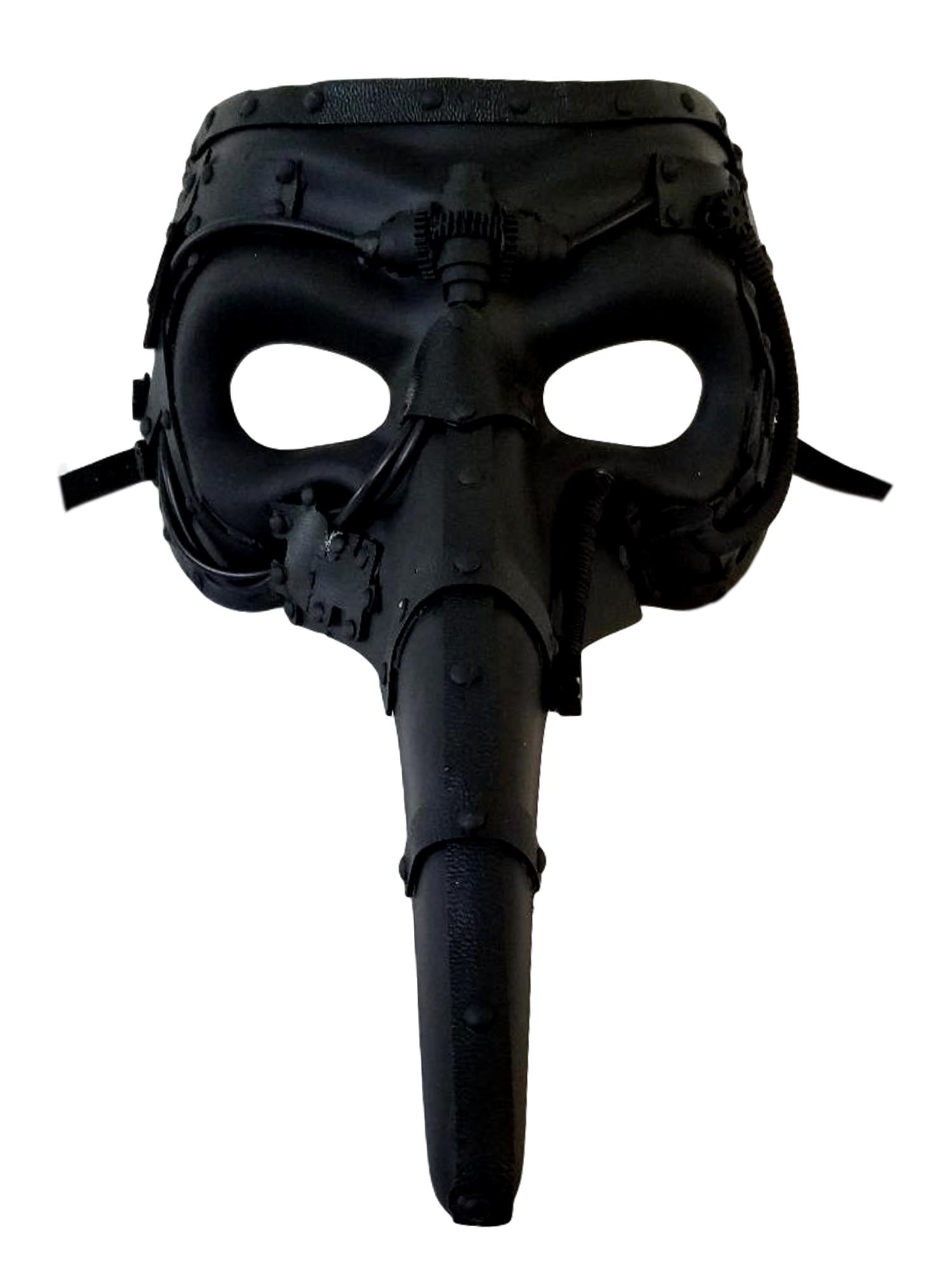 Steampunk Black Long Nose Masquerade Mardi Gras Mens Mask