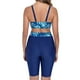 thumbnail image 5 of Trajes de baño tankini para mujer Traje de baño de dos piezas con sujetador con cremallera de manga larga y estampado de color para mujer Traje de baño de playa para surf Traje de baño para mujer, 5 of 9