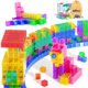 thumbnail image 1 of Bloques magnéticos Apluses, cubos transparentes, 45 unidades, para niños de más de 3 años, 1 of 7
