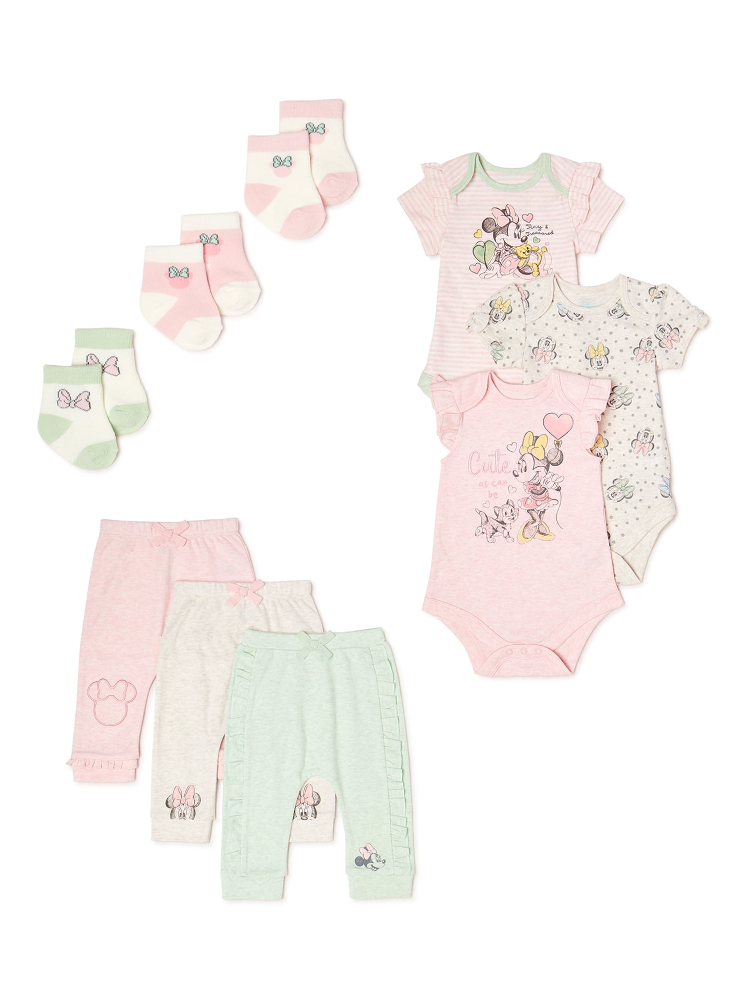 20-Piece Cotton Machine Washable Newborn Baby Girl Clothes Shower Gift Set Lot 
