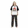 thumbnail image 4 of LuLiaMenton Feliz Navidad Gnomes White Matching Couples Christmas Pajamas Short Sleeve, 4 of 5