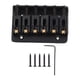 thumbnail image 1 of Puente de guitarra eléctrica 6 cuerdas 65 mm Guitarra de metal brillante Reemplazo de puente fijo rígido Negro, 1 of 14