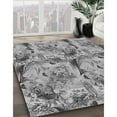 thumbnail image 3 of Ahgly Tapis Rond Lavable en Machine Intérieur Transitionnel Gris Nuage Gris, 8 Pieds Rond, 3 of 7