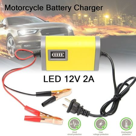 - 220V 50/60Hz Car Motorcycle Smart Automatic Battery Charger Maintainer 2A 12V A