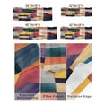 thumbnail image 5 of Kitchen Valances for Window, Retro Abstract Colorful Geometric Light Filtering Rod Pocket Valance Curtain, Artistic Block Seamless &nbsp;Short Curtains Window Topper for Bedroom Living Room 54x18in, 5 of 7