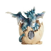 Q-Max GSC9971530 4 in. Fantasy December Birthstone Dragon Baby Hatchling Figurine, Blue