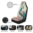 thumbnail image 5 of Uorisanigo Peacock Waterproof Front Seat Covers Car Seat Cover for Front Seat Set of 2 Easy to Install and Clean Removable Automotive Accessories Universal Fit Most Cars, 5 of 7