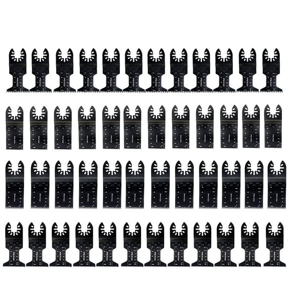ALL-CARB 1-3/8 1-3/4 Inch Oscillating Saw Blade Multi-Tool Blade Accessories Set for Wood Plastic 48 Pieces