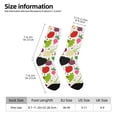 thumbnail image 6 of Uemuo Cartoon Vegetables Pattern Women's Crew Socks, Soft Durable Breathable Moisture-Wicking with Odor Control Cotton socks, 6 of 9