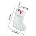 thumbnail image 3 of OAVQHLG3B 7.8 inch Mini Cute Knit Initial Embroidered Christmas Stocking Personalized Initial Christmas Stocking Family Holiday Xmas Party Decor Christmas Decorations, 3 of 5