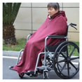 thumbnail image 3 of Wheelchair Warmer Blanket Winter Velvet Thickened Elderly Cold Proof Leg Protection Blanket Wheelchair Cosy Cover Warm Blanket, 3 of 7