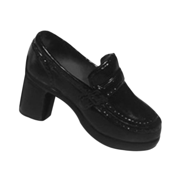Calzado para muñecas BJD a escala 1/6 para muñecas clásicas, accesorios hechos a mano para muñecas de 12 pulgadas Negro