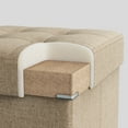 thumbnail image 4 of SONGMICS 30" Storage Ottoman Bench Ottoman with Storage Footstool Hold up to 660 lb for Bedroom Living Room Light Taupe, 4 of 8