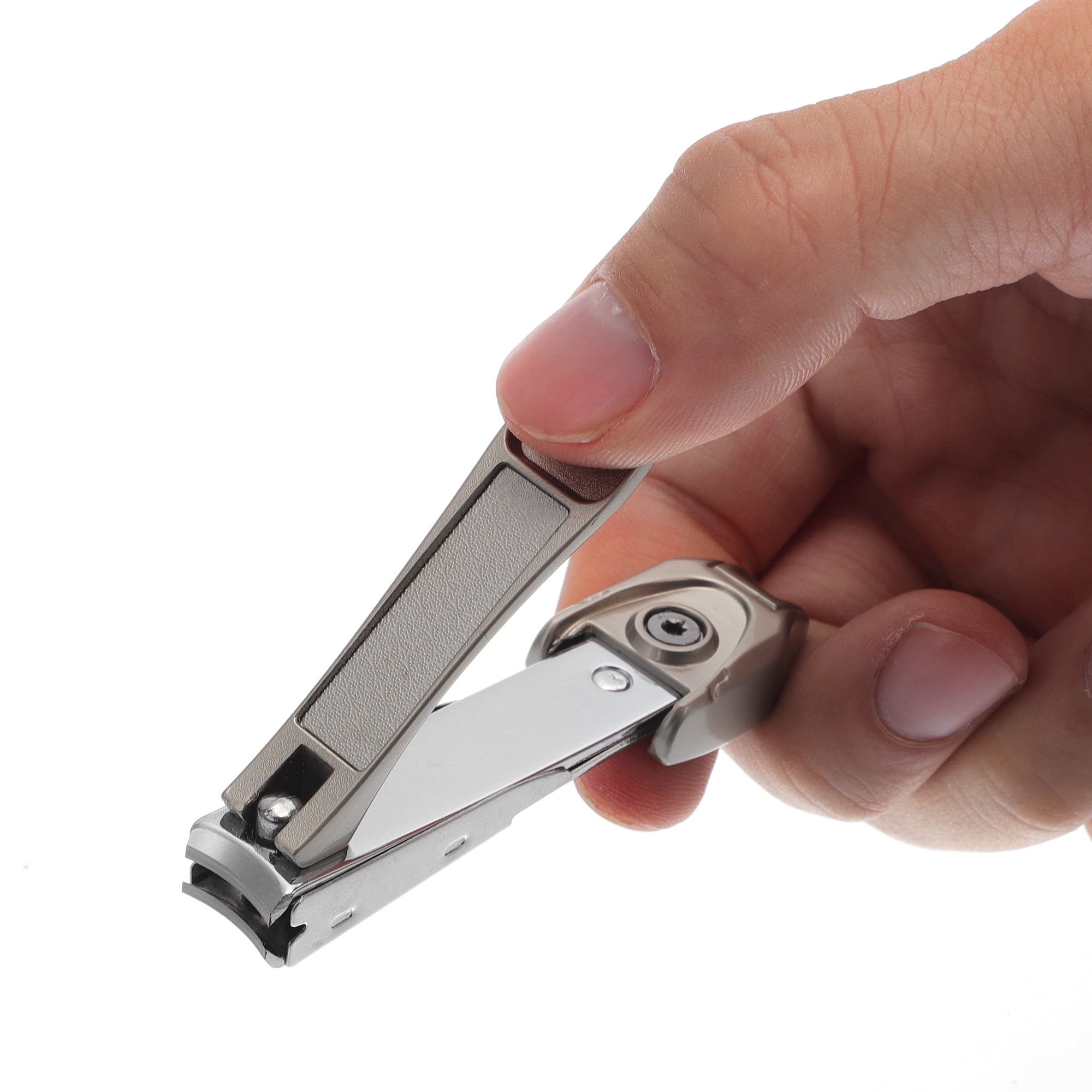Unique Bargains Lightweight Nail Clipper 1 Pc Silver Tone 2.99"x0.75"