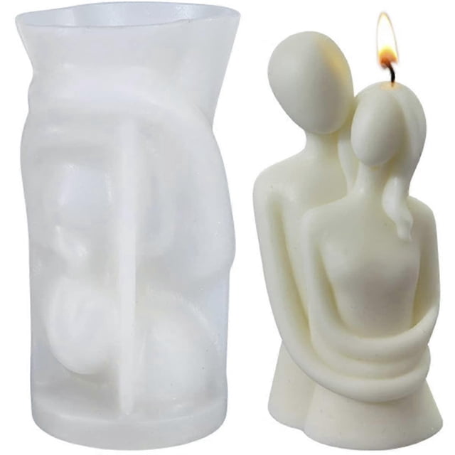 Candle Casting Mold, 3d Couple Hugging Silicone Candle Mold, Love Couple Portrait Candle Silicone Resin Mold, Candle Making