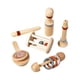 thumbnail image 3 of 5x juguetes de madera para bebés, juguetes musicales para niños, tubo de sonido, anillos de madera, sonajero, juguetes de madera, sonajeros, castañuel, 3 of 9