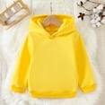 thumbnail image 2 of Ulanda Boys Hooded Sweatshirt Fleece Pullover Hoodies Long Sleeve Warm Hoodie Sweatshirts with Pocket for Kids (Yellow, 7-8 Years), 2 of 8
