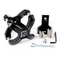 thumbnail image 2 of Rugged Ridge Driving/Fog Light Mounting Bracket 11030.01 Driving/Fog Light Mounting Bracket; X-Clamp; Mounts Two Lights; Fits 2-1/4 Inch To 3 Inch Round Bar; Black, 2 of 4