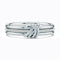 Angara Natural Round Diamond Promise Ring in Silver For Women (Color- I-J, Clarity- I1-I2) | April Birthstone, Proposal, Anniversary, Jewelry Gift for women | Diamond Promise Ring for Her