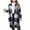 Blue B, variant on Loopsun Womens Outerwear Jackets, Plaid Coats for Women, Women's Casual Lapel Long Sleeve Wool Plaid Jacket with Pocket Blue, XL