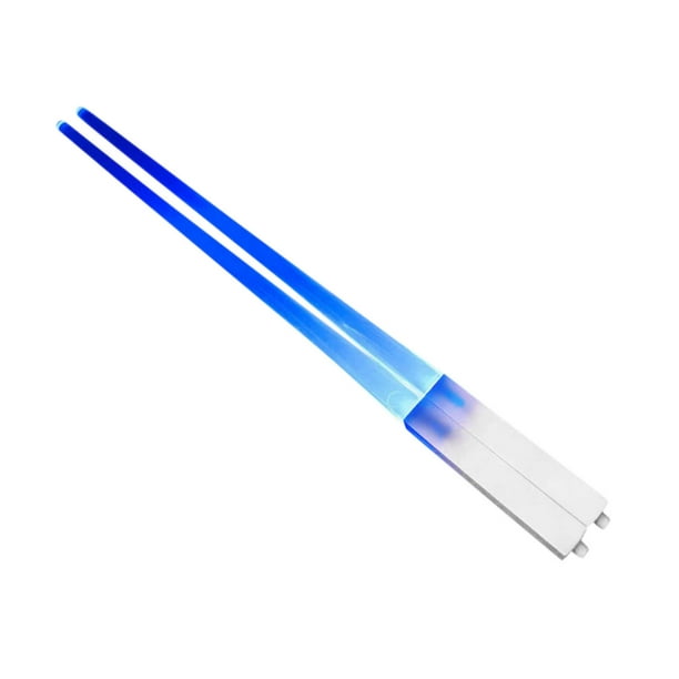 Luz Del Botón Pulsador,Palos de Espada de Luz Palos de Comedor Led Brillantes,Botón Pulsador de Plástico de 26 cm Fácil Encender Y Apagar,Utensilios de Cena de Sushi Divertido Portátil Ligero para Com