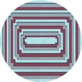 thumbnail image 1 of Ahgly Company Machine Washable Indoor Round Transitional Blue Lagoon Blue Area Rugs, 7' Round, 1 of 7