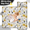thumbnail image 4 of Basketball and Star White Pattern Teens Toddler Nap Mat with Pillow, Sleeping Mat Bag for Preschool Daycare 59"x22", 4 of 6