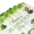 thumbnail image 6 of JOOCAR St. Patrick's Day Shower Curtain, Green Clover Shamrock Shower Curtain Golden Coins Leaf Cloth Bath Curtains Irish Gnome Elf Shower Curtain Spring Holiday Shower Curtain Set with Hooks 72X72IN, 6 of 7