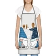 thumbnail image 3 of Pofeuu Snow Gnome for Winter Print Aprons with Pockets, Cute Aprons for Kitchen, Cooking, Server, Barber, Chef Apron, 3 of 7