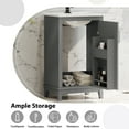 thumbnail image 6 of YesFashion 20 Inch Bathroom Vanity,Bathroom Cabinet with Ceramic Top Sink,Soft Closing Doors,Double Layer Storage Rack,Single Sink Bathroom Vanity Cabinet, 6 of 10