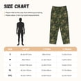 thumbnail image 3 of Kdxio Women's Comfy Stretch Green Camouflage Skull Print Drawstring Pajama Pants-XX-Large, 3 of 5