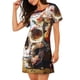 thumbnail image 2 of Disketp Rose Floral Skull para Camisón Corto de Manga Corta para Mujeres, Camisón Cómodo con Escote Redondo, Bonito y Confortable, 2 of 6
