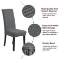 thumbnail image 4 of PiccoCasa 2 Pcs Stretch Jacquard Knitted Chair Covers for Dining Room, 4 of 8