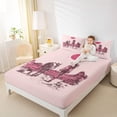 thumbnail image 4 of jejeloiu Cowgirls Bed Sheets,Rustic Country Horse King Sheets For Girls Kids 4pcs, 4 of 7