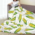 thumbnail image 6 of Honeii Corns Print Fleece Blanket - Throw Blanket for Bed, Sofa, Couch, Camping, and Travel , Microplush Ultra Soft Warm Blanket-60"x50", 6 of 7