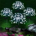thumbnail image 2 of EONQY Solar Garden Firework Lights, 4 x 120 LED Fairy Lights Solar Powered Starburst Lights Outdoor Firework Decorative Lamp Pathway Lighting (Blue), 2 of 9