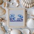 thumbnail image 2 of 2Pcs Ocean Waves Stencil A4 Size Reusable Sea Wave Seagull PET Stencil 11.6x8.2inchs Different Wave Pattern Templates Drawing Stencils for DIY Art Crafts Home Decor Mixed ColorDIY, 2 of 9