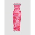 thumbnail image 2 of Elegant Floral All-Over Print Tube Dress for Women, Summer Strapless Midi Dress, 2 of 5