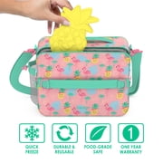 Bentgo Buddies Reusable Ice Packs - Slim Ice Packs for Lunch Boxes, Lunch Bags, and Coolers - Multicolored 4-Pack (Pineapple)