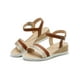 thumbnail image 3 of Sandalia Casual Doble Tira Brillante Abierta Color Camel beige 22.5, 3 of 7